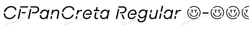 CFPanCreta Regular 常字体转换